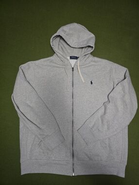 Polo by Ralph Lauren Light Gray Full-Zip Hoodie